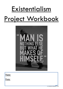 Existentialism Pupil Workbook