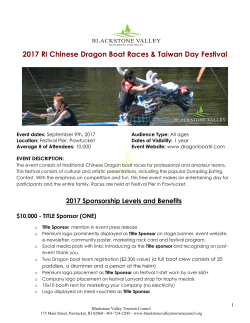 Dragon Boat Sponsor Opportunities
