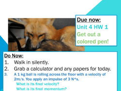 L2.Conservation of Momentum