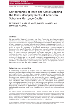 Cartographies of Race and Class: Mapping the Class