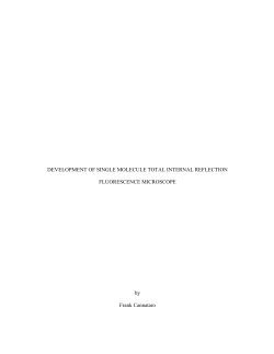 Development of single molecule total internal reflection fluorescence