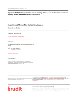 Meeting of the Canadian Historical Association