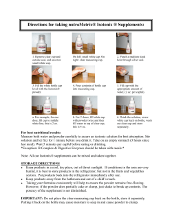 Istonix Directions - Dr. Sheryl Duchess