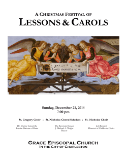 Christmas Lessons and Carols 2014.pub