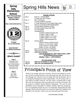 Spring Hills News - Roselle School District 12