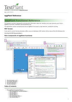 eggPlant Reference - eggPlant Documentation Home