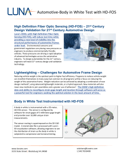 Automotive Body in White Test with HD-FOS