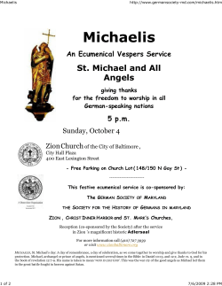Michaelis - German Society of Maryland
