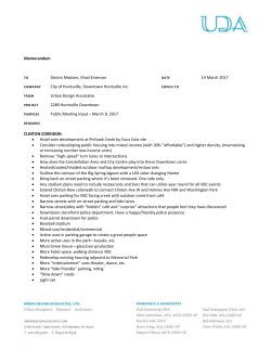 Comments Summary - Big Picture Huntsville