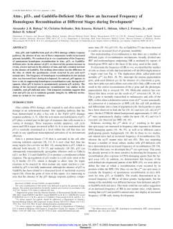 Atm-, p53-, and Gadd45a-Deficient Mice Show