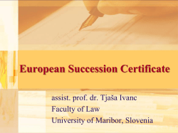 European succession certificate