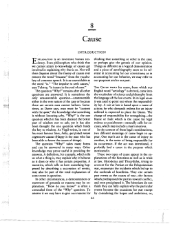 INTRODUCTION E XPLANATION is an inveterate human ten