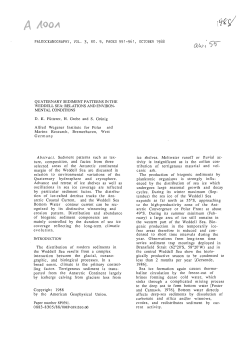 paleoceanography, vol. 3, no. 5, pages 551-561, october 1988