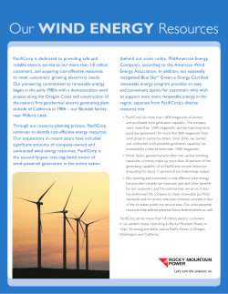 Our wind energy Resources