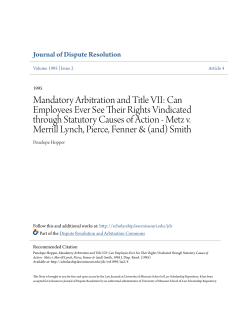 Mandatory Arbitration and Title VII: Can Employees Ever See Their