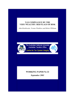 tax compliance by the very wealthy: red flags of risk