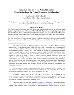 Cases Studies From the Federal Sentencing Guidelines Era