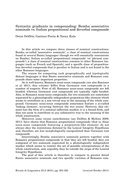 Syntactic gradients in compounding