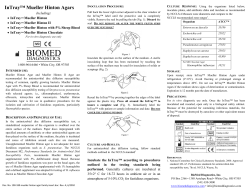 InTray&trade; Mueller Hinton Agars