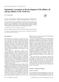 Quantitative assessment of the development of the offshore oil and