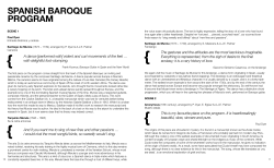 Spanish Baroque program musicological notes