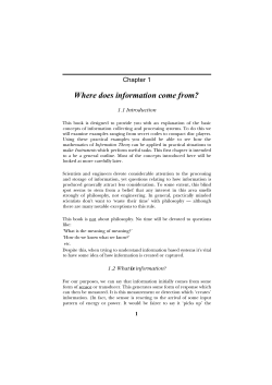 Chapter 1 - University of St Andrews