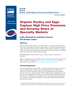 Organic Poultry and Eggs Capture High Price Premiums and