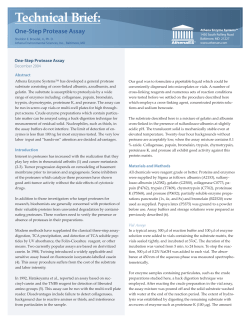 One Step Protease Assay Technical Brief pdf