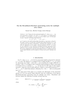 On the Broadhurst-Kreimer generating series for multiple - IMJ-PRG