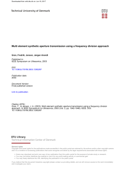 Multi element synthetic aperture transmission using a