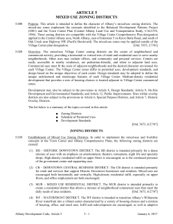 article 5 mixed use zoning districts