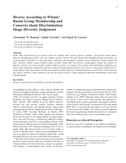 Diverse According to Whom? Racial Group