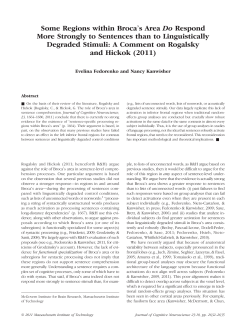 Some Regions within Brocaʼs Area Do Respond More - evlab
