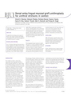 Dorsal onlay lingual mucosal graft urethroplasty for urethral