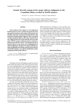 Genetic diversity among twelve grape cultivars indigenous to