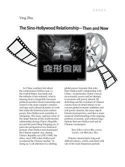 The Sino-Hollywood Relationship— Then and Now