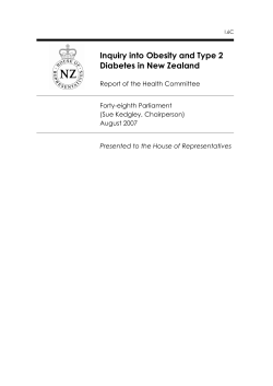 Inquiry into Obesity and Type 2 Diabetes in New