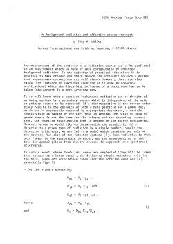 NOTE-226: On background radiation and effective source strength