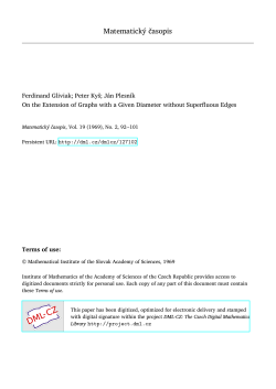 Matematick&yacute; časopis - DML-CZ