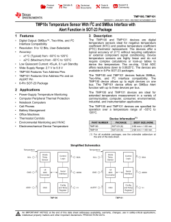 TMP100, TMP101 - Texas Instruments