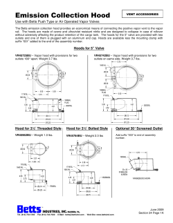 Emission Collection Hood
