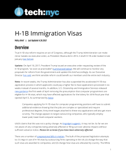 H-1B Immigration Visas