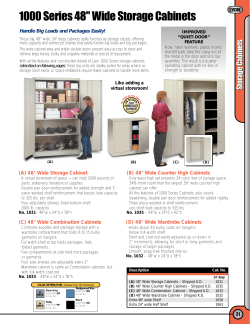 1000 Series 48 Wide Storage Cabinets