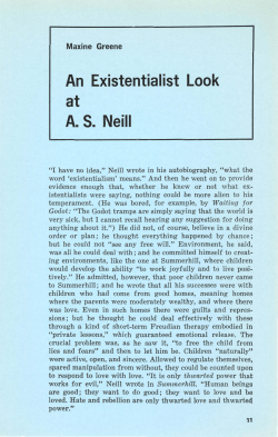 AS Neill - McGill Journal of Education