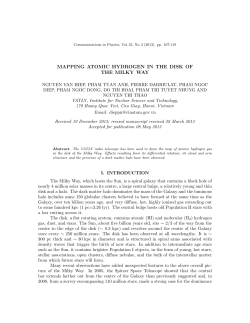 MAPPING ATOMIC HYDROGEN IN THE DISK OF THE MILKY WAY