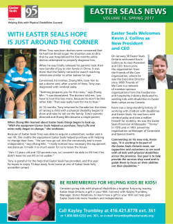 Spring 2017 - Easter Seals Ontario