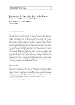 Implementing Set Operations Over Moving Regions Using the