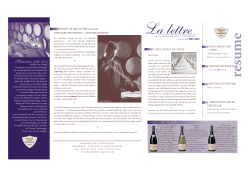 10th letter - Le Domaine de la Vougeraie