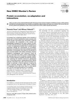 Protein coevolution, coadaptation and interactions