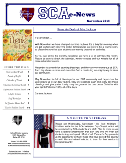 Nov News 15 - Salina Christian Academy